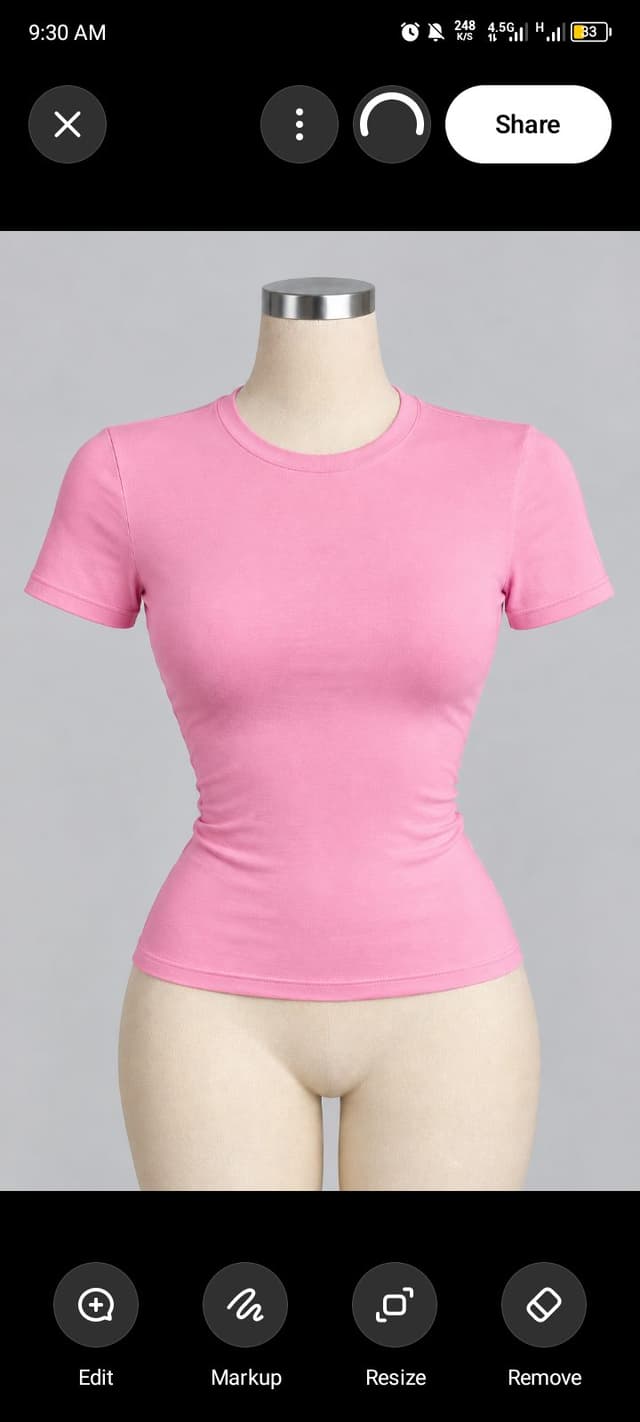 Round neck tops